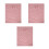 3Pcs Elastic Pink Massage Table Cover Washable Reusable Spa Bed Sheet 1