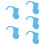 5Pcs Blue Car Driving Sleep Alarm ABS Ear Mounted Device 11