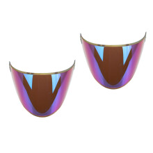 2Pcs Multi ABS Full Face Visor Replacement Sunshade Wind Shield
