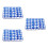 90Pcs Blue ABS Motorcycle Decorative Screw Caps Hex Bolt Covers 1