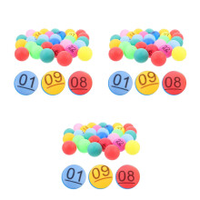 90Pcs Colorful Numbered Plastic Balls for Party Games and Prizes