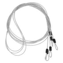6Pièces Câble Métallique Argent Résistant Flexible Pour Usage Suspendu
