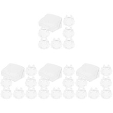 4Sets Acrylic Cup Pads Non-Slip Heat Resistant Table Coasters