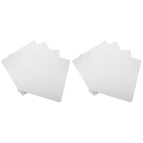 8Pcs White Disposable Cake Boards Square Cake Bases for Party Display