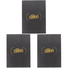3Pcs Graduation Guest Book Black Paper for Memorable Party Moments