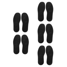 5Pairs Flexible Rubber Sole Cushion Pads Black for Shoe Sole Repair