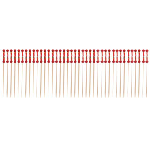 300Pcs Bamboo Cocktail Picks Red Food Sticks for Wedding Party Decor
