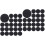 1000Pcs Black Felt Circles Self-Adhesive Felt Pads for DIY Crafts 5