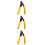 3Pcs Wire Stripper Cable Electrician Plier Yellow Safe Durable 1
