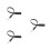 3Pièces Câble Extension Audio 3,5mm Noir, Compatible Aux Pour 4