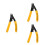 3Pcs Wire Stripper Cable Electrician Plier Yellow Safe Durable 5