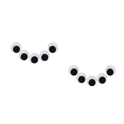 200Pcs Self-Adhesive Wobbly Eyes Plastic Multi-Color for Fun Craft Use