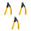 3Pcs Wire Stripper Cable Electrician Plier Yellow Safe Durable 6