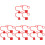 16Pcs Plastic Hydraulic Cap Set Red Quick Connect Dust Covers 1