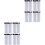 8Pièces Stickers Sourcils Marron 6D Résistants Eau Pour 3