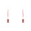 2Pièces Double Sélecteur Numéros Portable Rouge Plastique 4