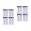8Pièces Stickers Sourcils Marron 6D Résistants Eau Pour 4