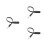 3Pièces Câble Extension Audio 3,5mm Noir, Compatible Aux Pour 9