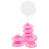 3Pcs Tabletop Pink Lollipop Rack PP Material Cake Pops Stand 3