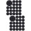 1000Pcs Black Felt Circles Self-Adhesive Felt Pads for DIY Crafts 8