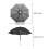 2Pcs Black Mini House Umbrella Polyester Iron Doll Decoration 2