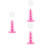 3Pcs Tabletop Pink Lollipop Rack PP Material Cake Pops Stand 7