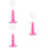 3Pcs Tabletop Pink Lollipop Rack PP Material Cake Pops Stand 8