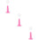 3Pcs Tabletop Pink Lollipop Rack PP Material Cake Pops Stand 10