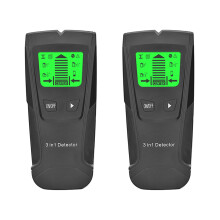 2St Draagbare Zwarte Wood Stem Finder Met - En Metaalalarm Sensor