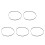 5Pcs Durable Rubber Drive Belts Black Flat Cassette Tape Player Belt 8