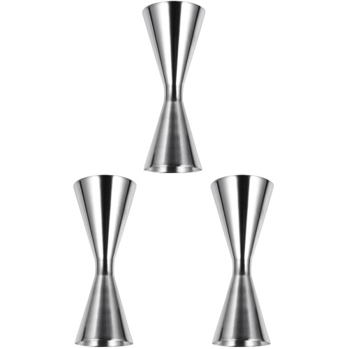 3Pcs Multi-Use Stainless Steel Bell Jigger Drink Mixer Measurer Silver 1