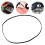5Pcs Durable Rubber Drive Belts Black Flat Cassette Tape Player Belt 10