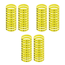 72Pcs Yellow Silicone Wristbands Graduation Party Favors Class of 2025