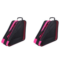 2St Roze Roller Skates Organizer Tas Met Schouderband En Stevige Grip