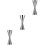 3Pcs Multi-Use Stainless Steel Bell Jigger Drink Mixer Measurer Silver 5