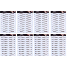 8PiÚces Stickers Sourcils Marron 6D Résistants Eau Pour