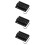 3Stk Gitarre Bridge Platte Schwarz Stahl Mit Set 8