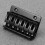 3Stk Gitarre Bridge Platte Schwarz Stahl Mit Set 10