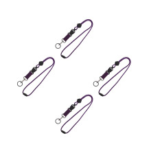 4St Multifunctionele Paarse Neck Straps Voor Id, Telefoon En Sleutels