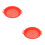 2Pcs Lightweight Red Plastic Sand Sifter Interactive Kids Beach Toy 1