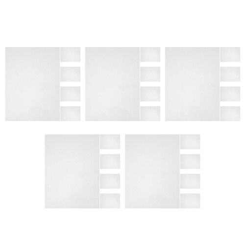 50Pcs Portable Transparent Shrink Sheets for DIY Artwork and Crafting