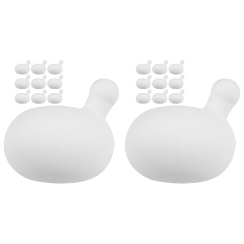 20Pcs White Rubber Insert Bubble for Doll Accessory and Toy Making