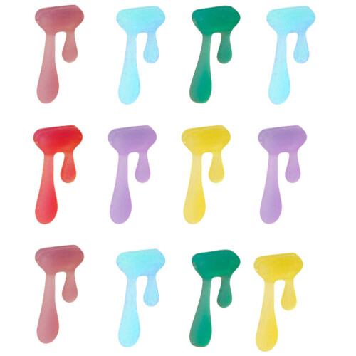 36Pcs Assorted Color Silicone Wine Glass Markers Water Drop Shape 2