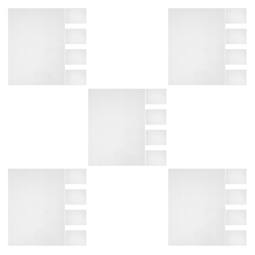 50Pcs Portable Transparent Shrink Sheets for DIY Artwork and Crafting 2