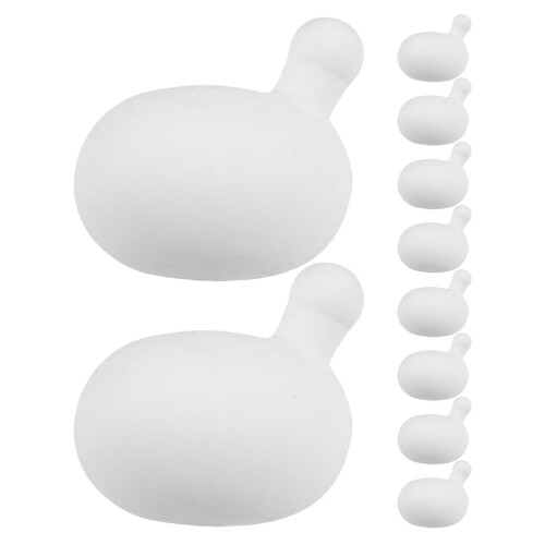 20Pcs White Rubber Insert Bubble for Doll Accessory and Toy Making 1
