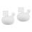 20Pcs White Rubber Insert Bubble for Doll Accessory and Toy Making 5