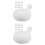 20Pcs White Rubber Insert Bubble for Doll Accessory and Toy Making 6