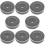 8Pcs Black Vinyl Record Adapter for 7 Inch Single Turntable Use 9