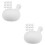 20Pcs White Rubber Insert Bubble for Doll Accessory and Toy Making 7