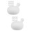 20Pcs White Rubber Insert Bubble for Doll Accessory and Toy Making 8